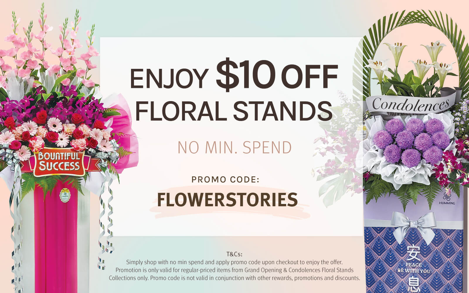 FLORAL STANDS PROMO